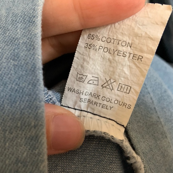 🚫SOLD🚫 Distressed Denim Jean Jacket Duster - Picture 6 of 6